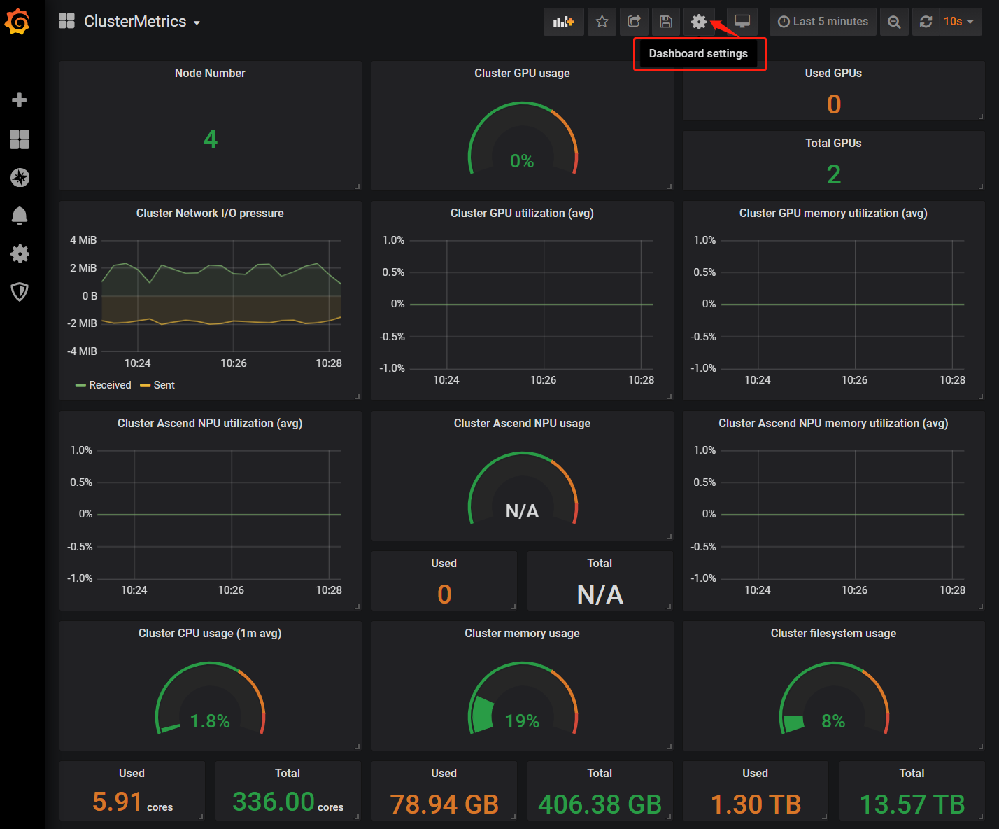 metrics-setting