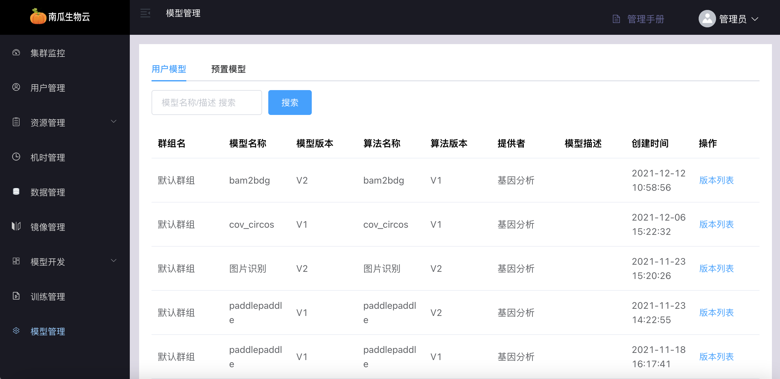 model-user-list